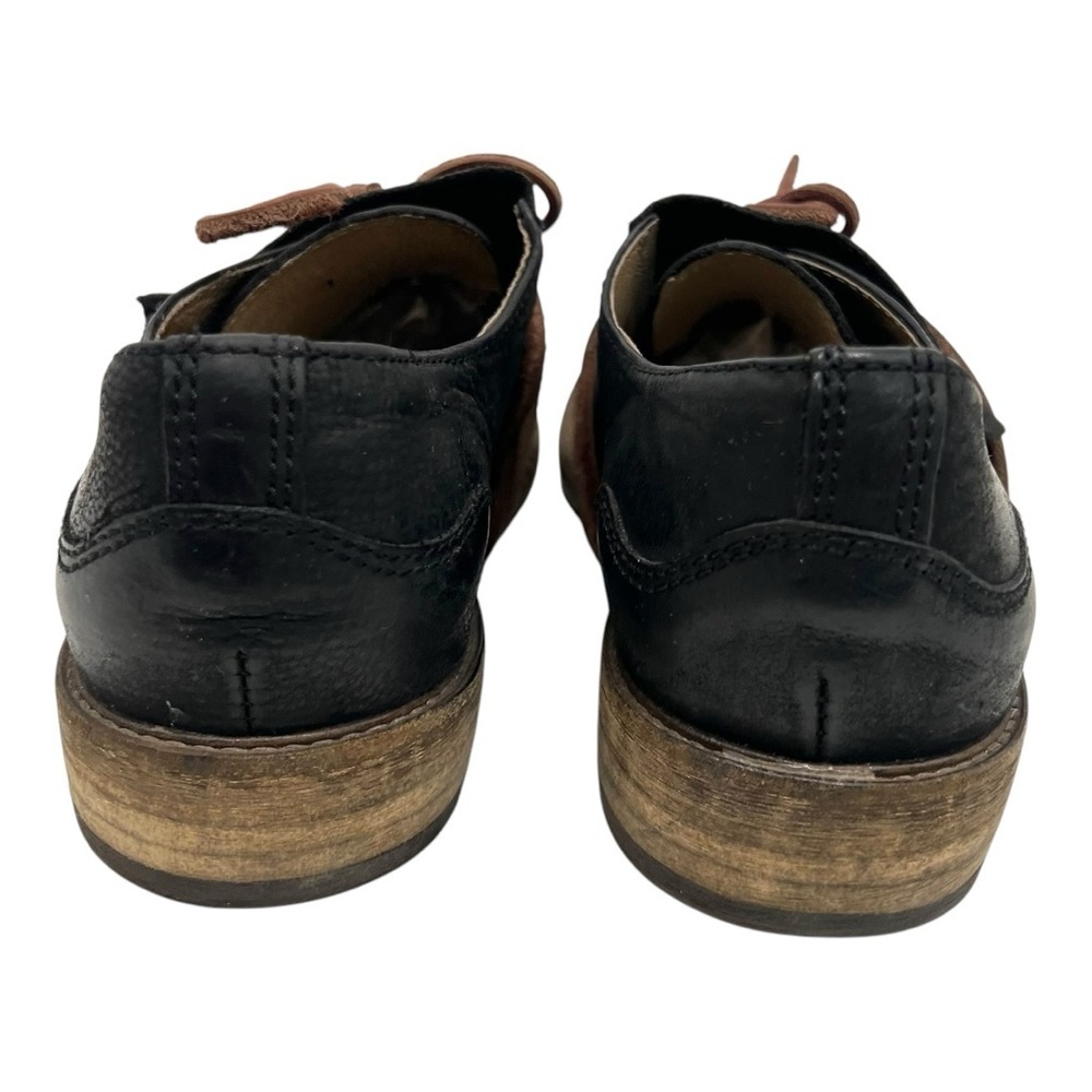 John Fluevog Warde Black Leather Oxford Unisex Handcrafted Shoes Men’s 7 Women 9 - Picture 9 of 16